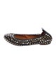 Lanvin Leather Polka Dot Print Ballet Flats