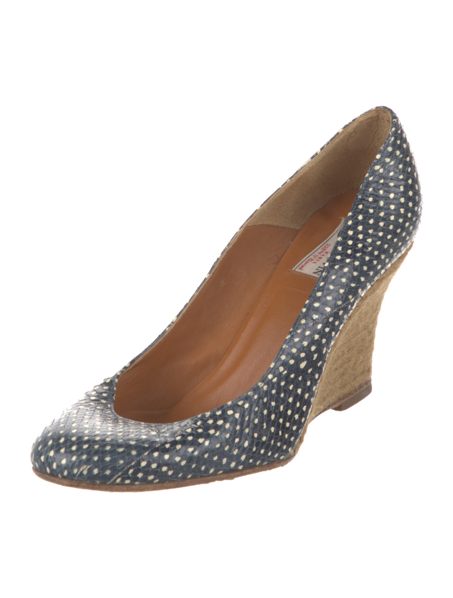 Lanvin Snakeskin Printed Pumps