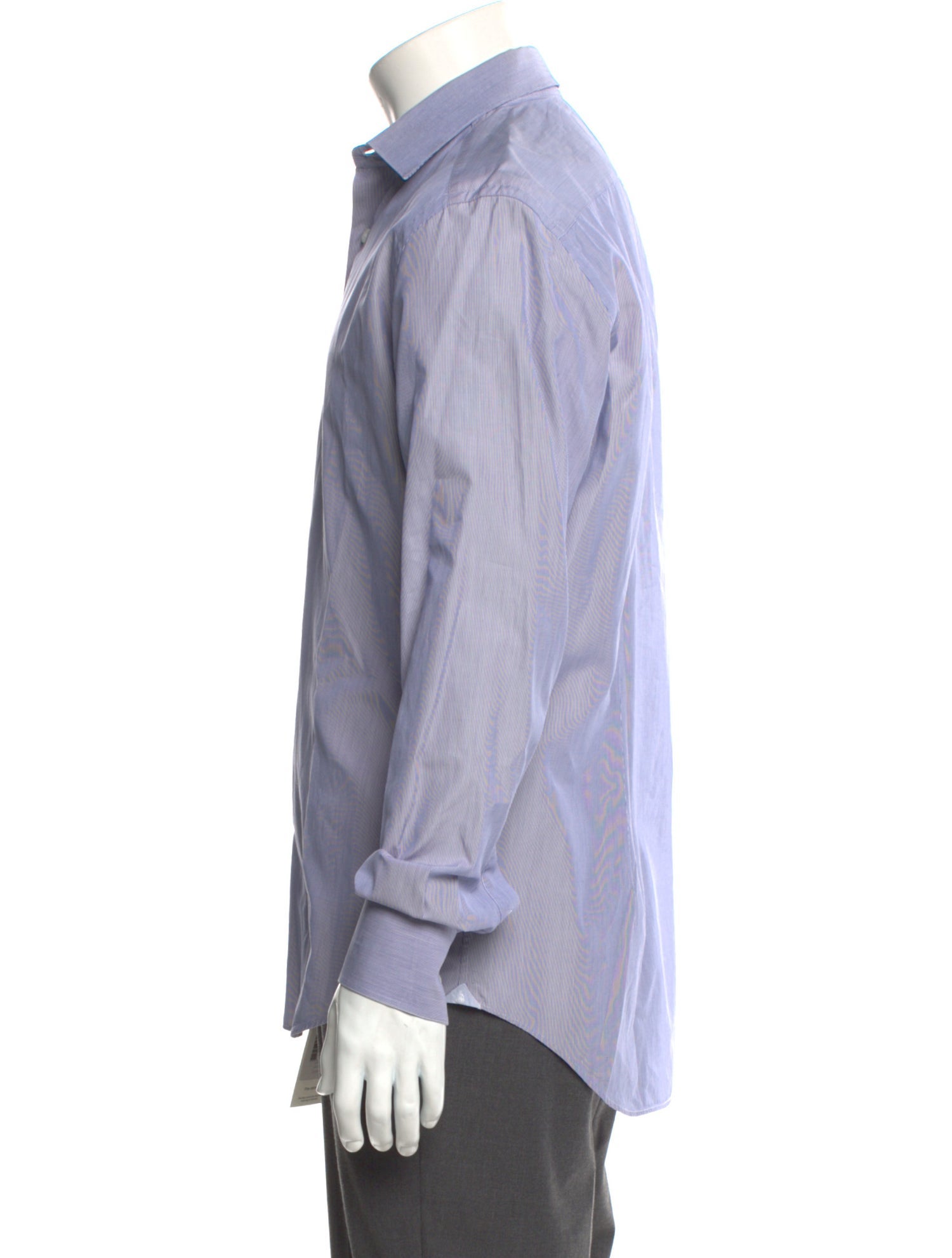 Lanvin Striped Long Sleeve Dress Shirt