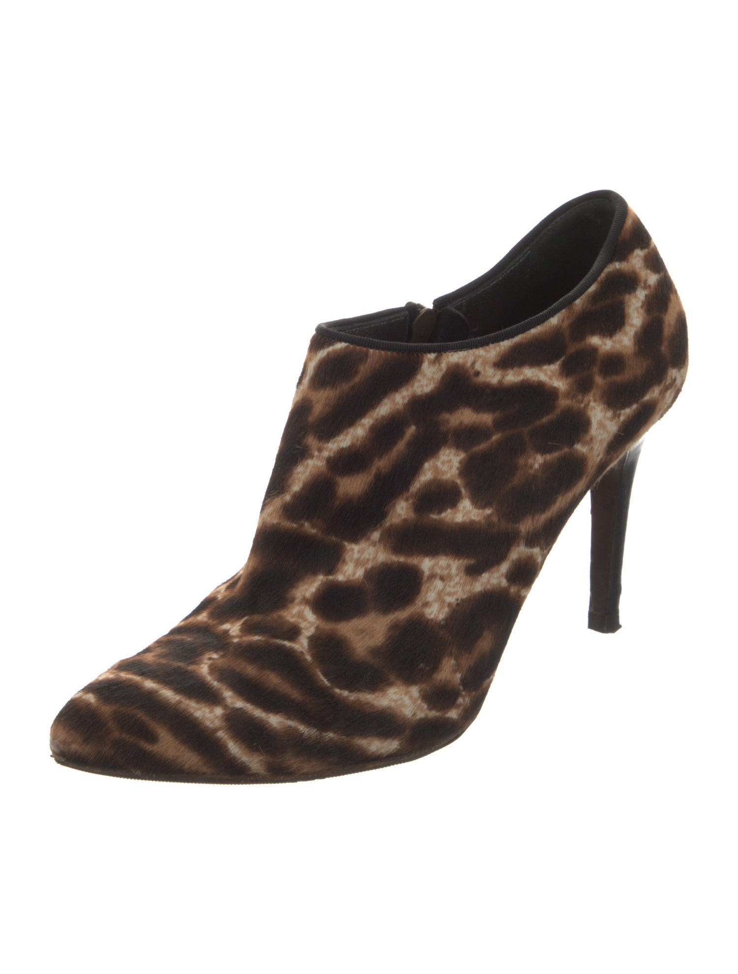 Lanvin Ponyhair Animal Print Mules