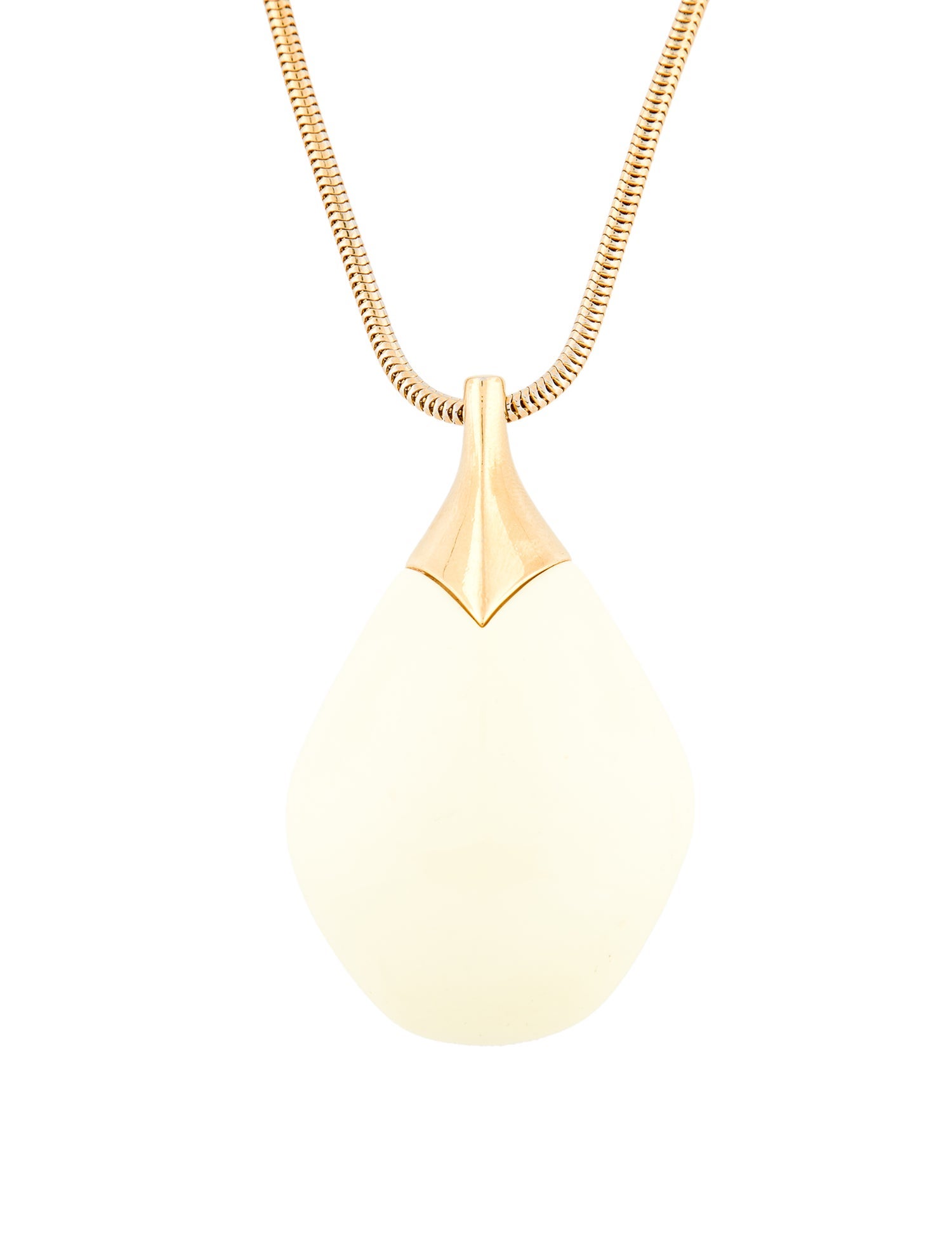Lanvin Resin Pendant Necklace