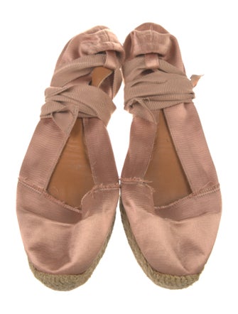 Lanvin Satin Grosgrain Trim Espadrilles