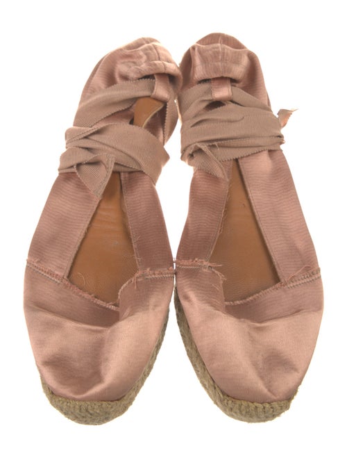 Lanvin Satin Grosgrain Trim Espadrilles