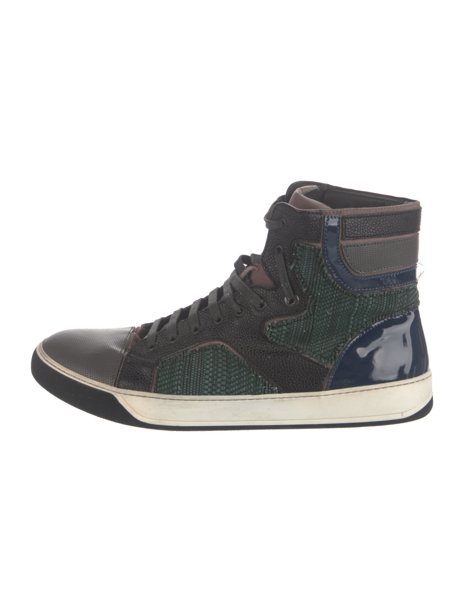 Lanvin Leather Printed Sneakers