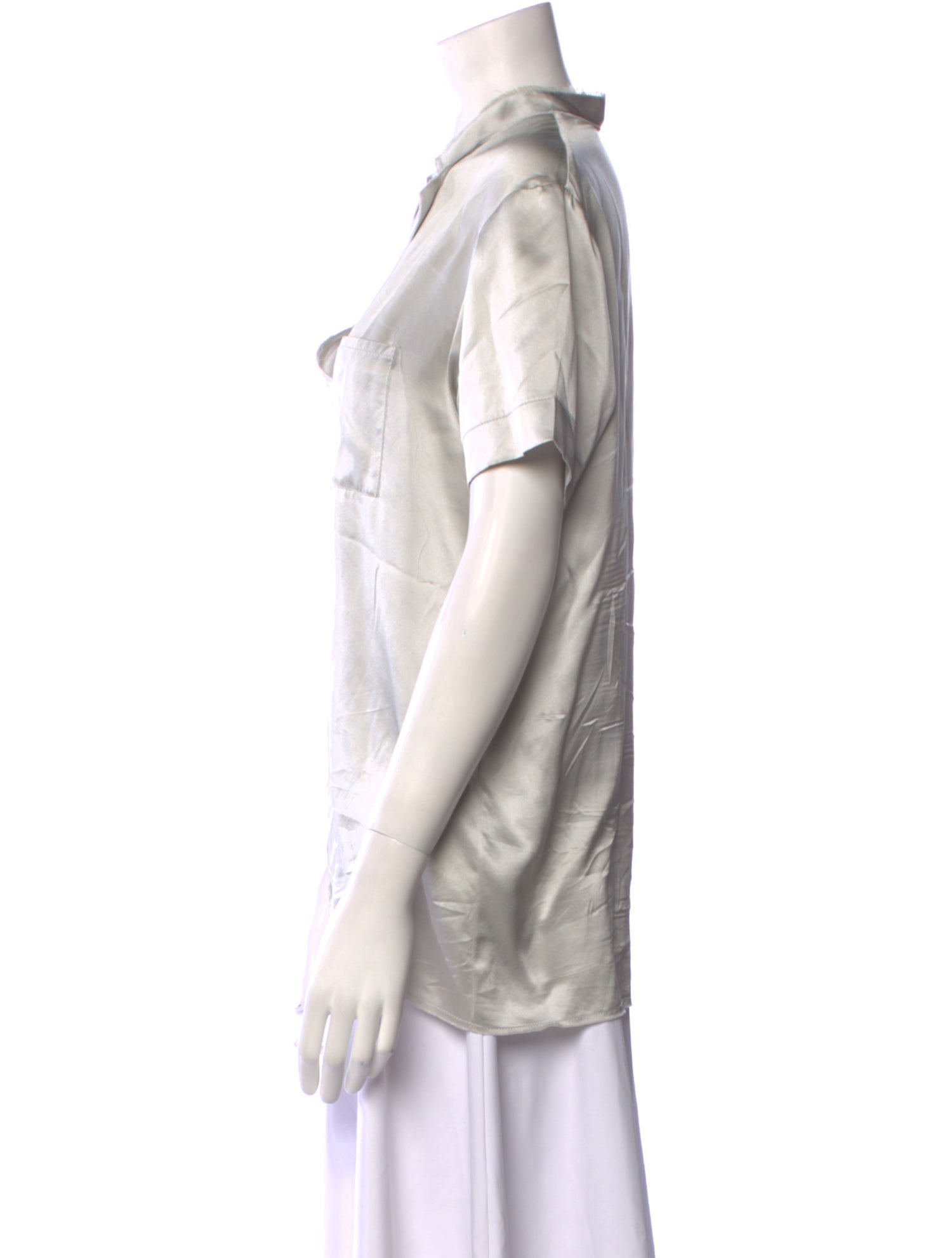 Lanvin Silk V-Neck Blouse