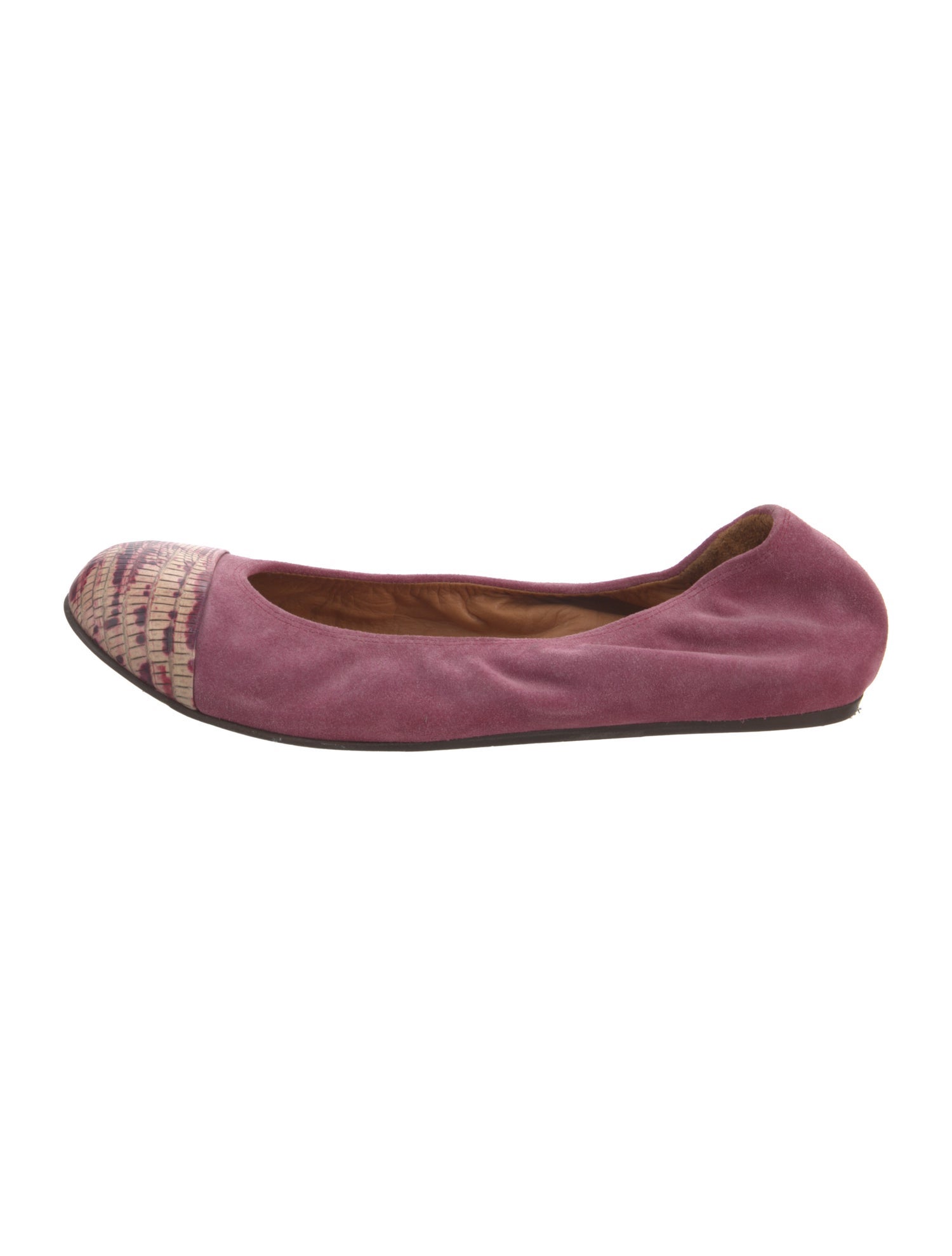 Lanvin Suede Ballet Flats