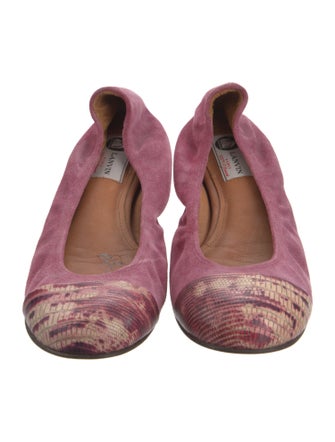 Lanvin Suede Ballet Flats