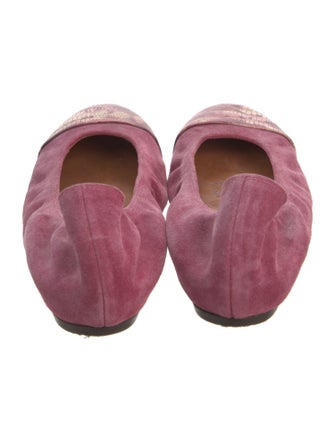 Lanvin Suede Ballet Flats