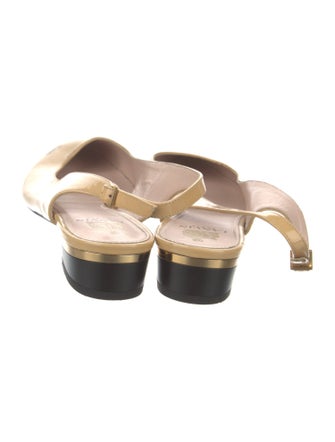 Lanvin Patent Leather Slingback Flats