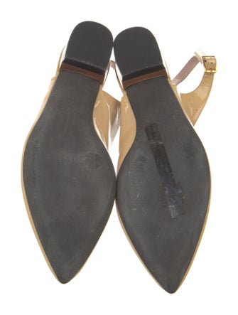 Lanvin Patent Leather Slingback Flats