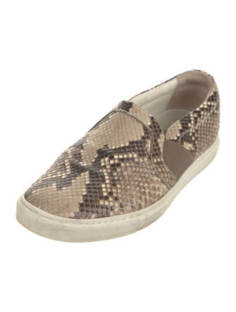 Lanvin Snakeskin Animal Print Loafers
