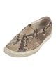 Lanvin Snakeskin Animal Print Loafers