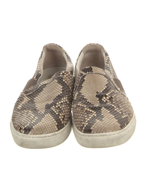 Lanvin Snakeskin Animal Print Loafers
