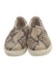 Lanvin Snakeskin Animal Print Loafers