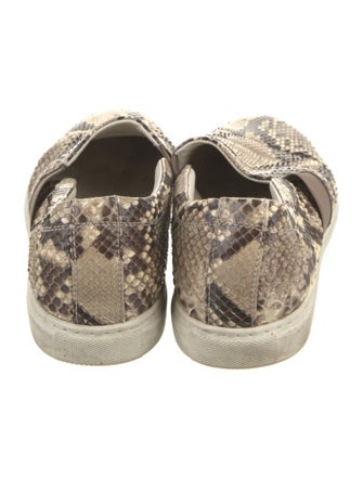 Lanvin Snakeskin Animal Print Loafers