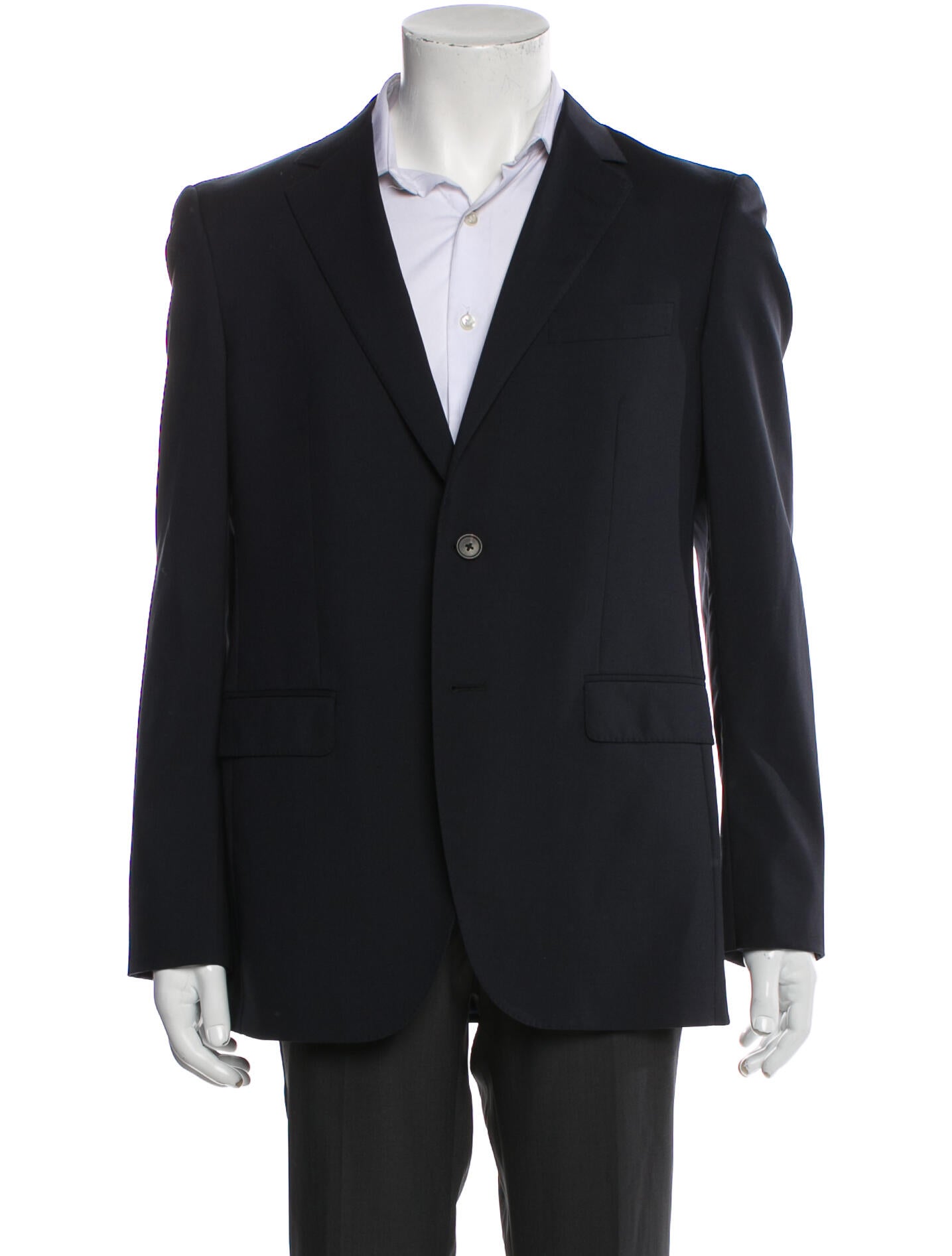 Lanvin Wool Raw-Edge Trim Blazer