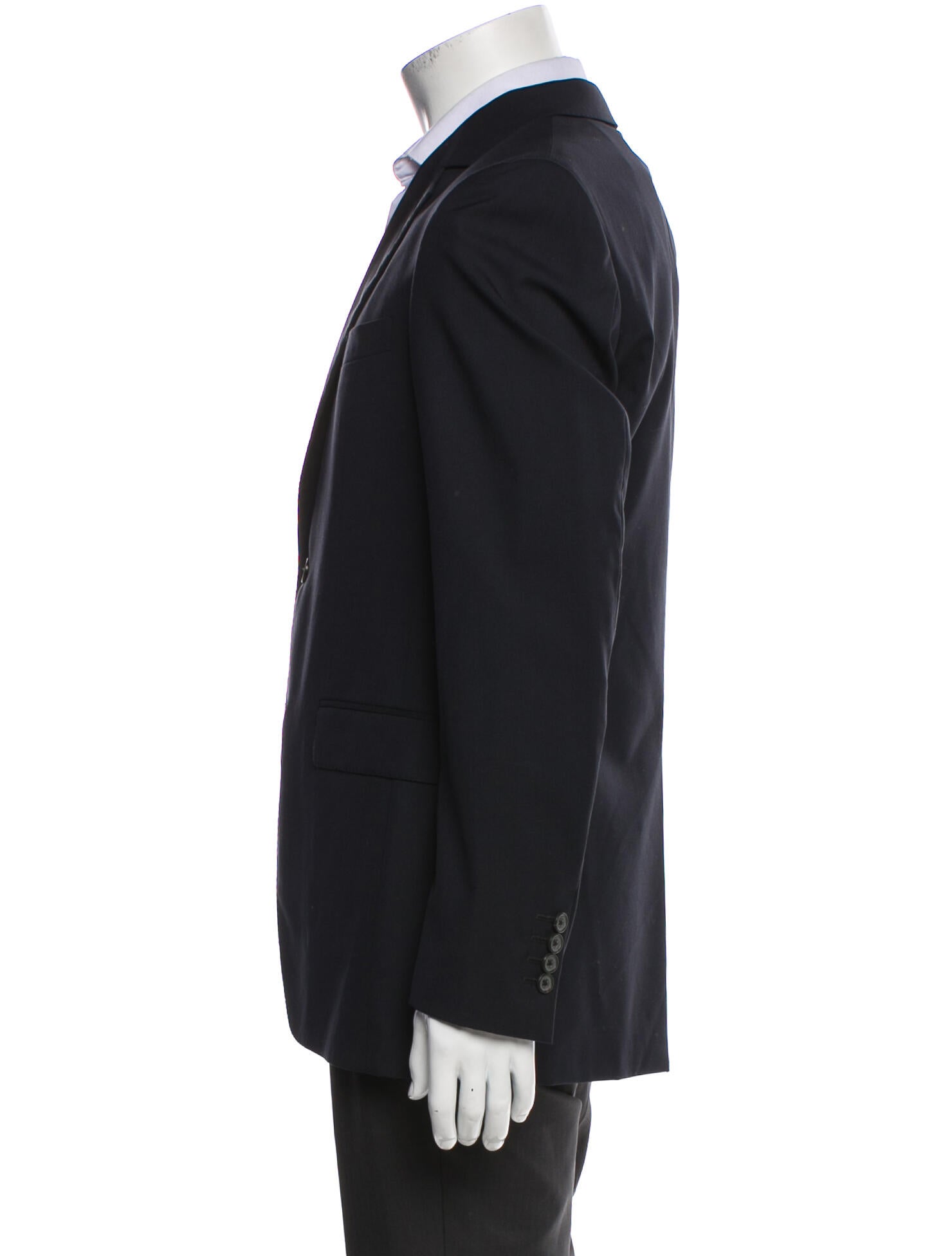Lanvin Wool Raw-Edge Trim Blazer
