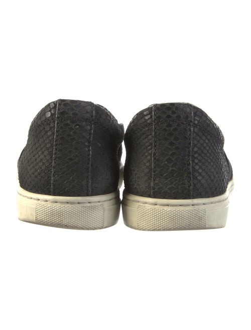 Lanvin Leather Animal Print Loafers