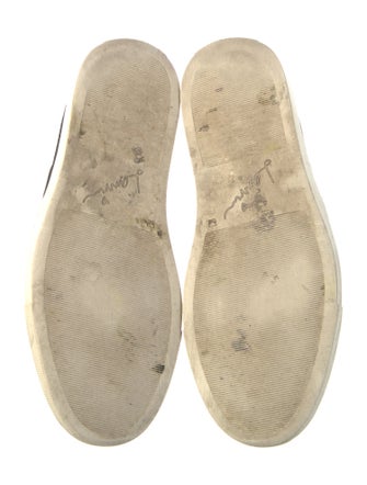 Lanvin Leather Animal Print Loafers