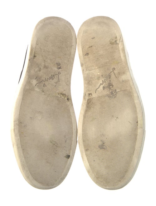 Lanvin Leather Animal Print Loafers