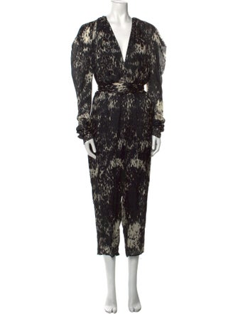 Lanvin Silk Printed Jumpsuit