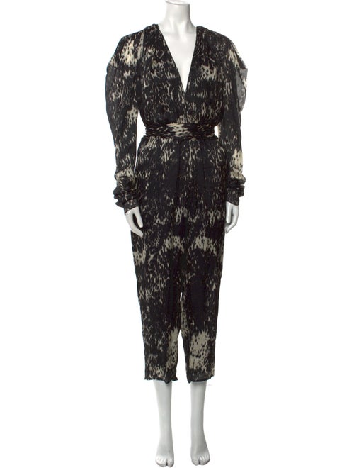 Lanvin Silk Printed Jumpsuit