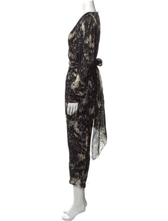 Lanvin Silk Printed Jumpsuit