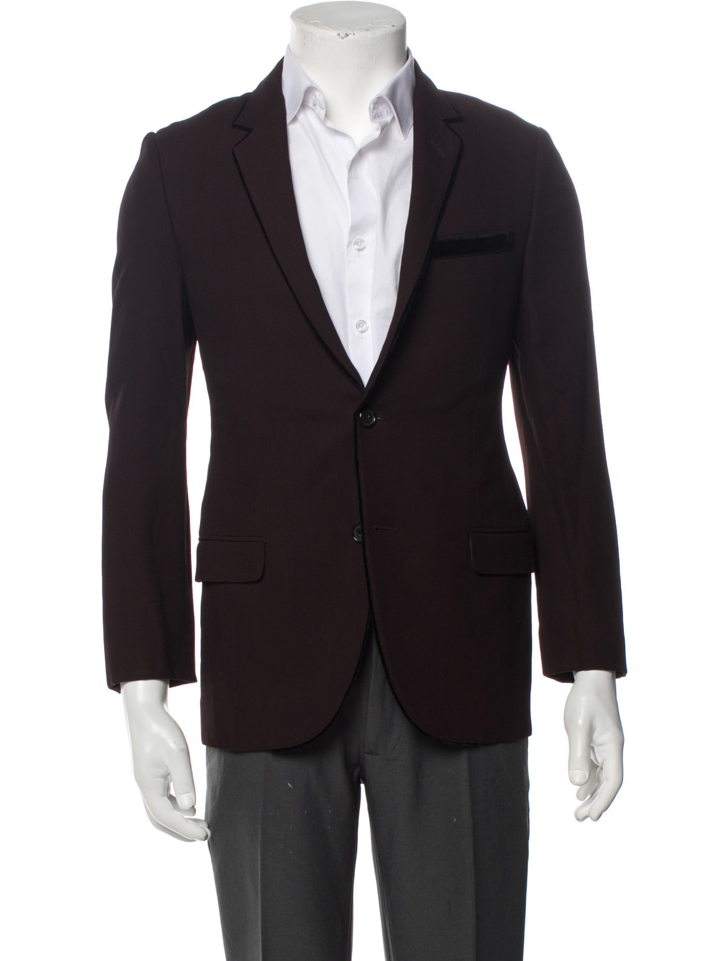 Lanvin Wool Raw-Edge Trim Blazer