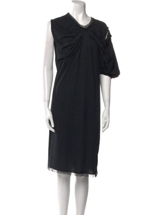 Lanvin Crew Neck Knee-Length Dress