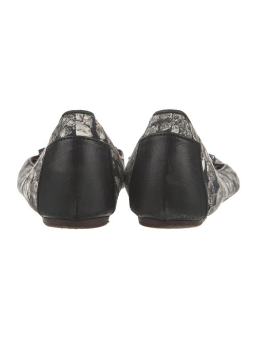 Lanvin Canvas Floral Print Ballet Flats