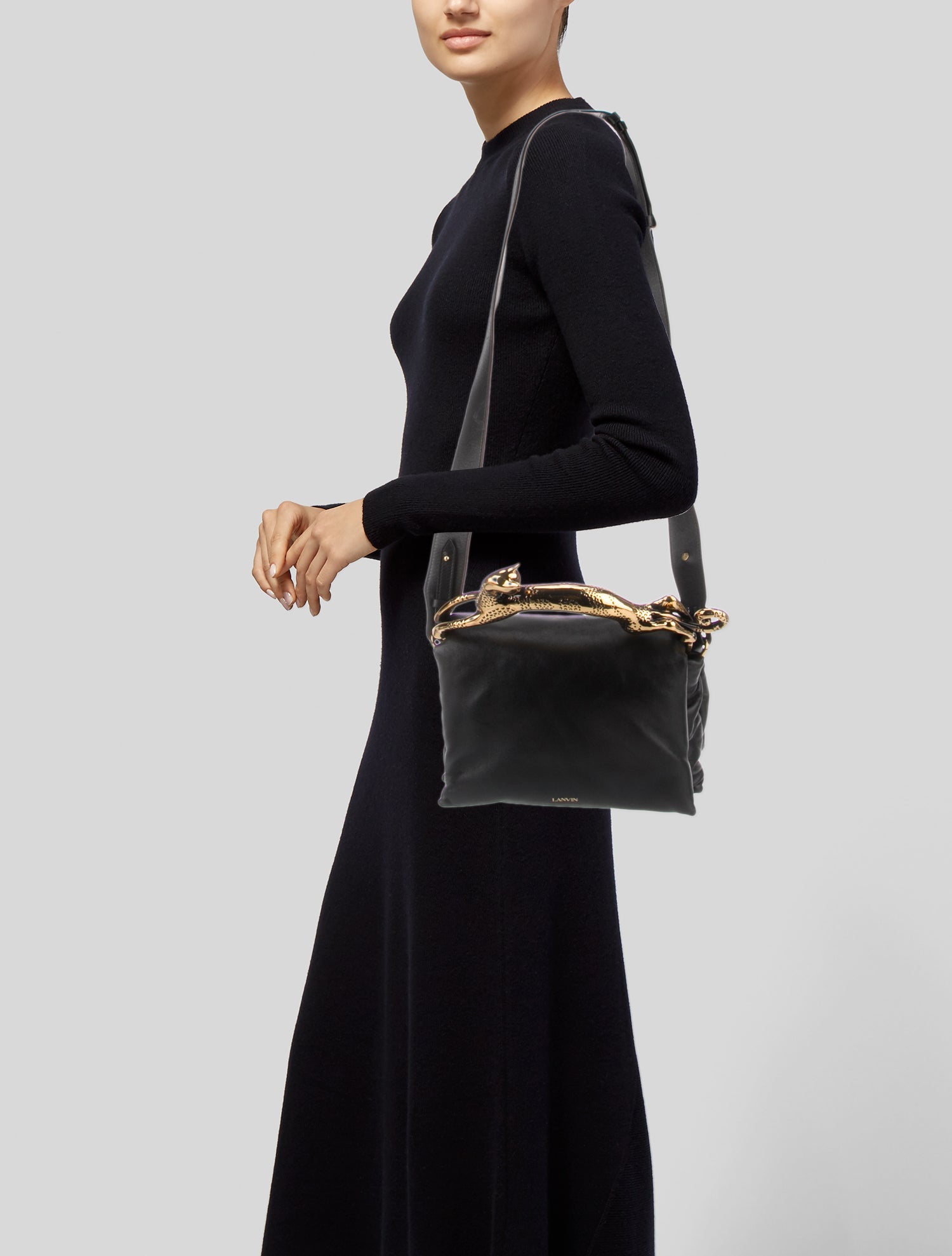 Lanvin Leather Top Handle Bag