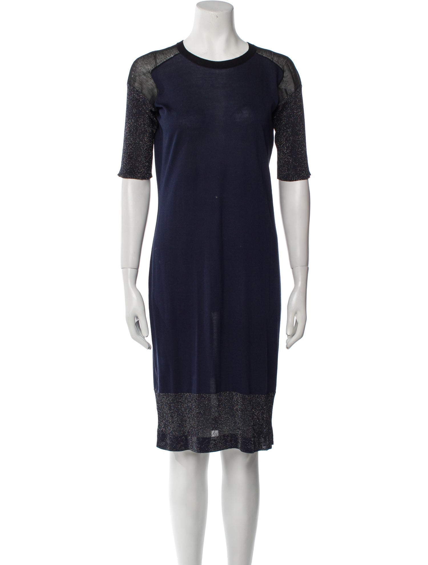Lanvin Crew Neck Knee-Length Dress