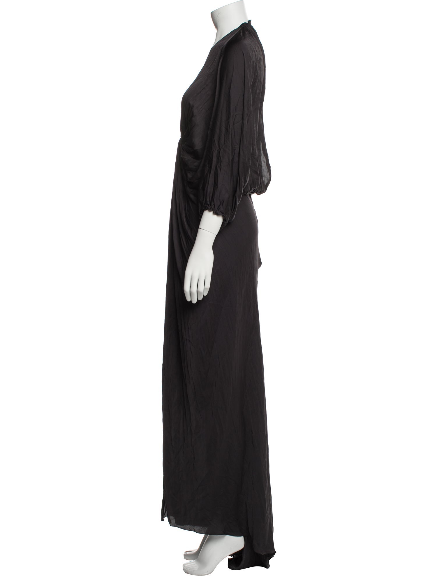 Lanvin V-Neck Long Dress