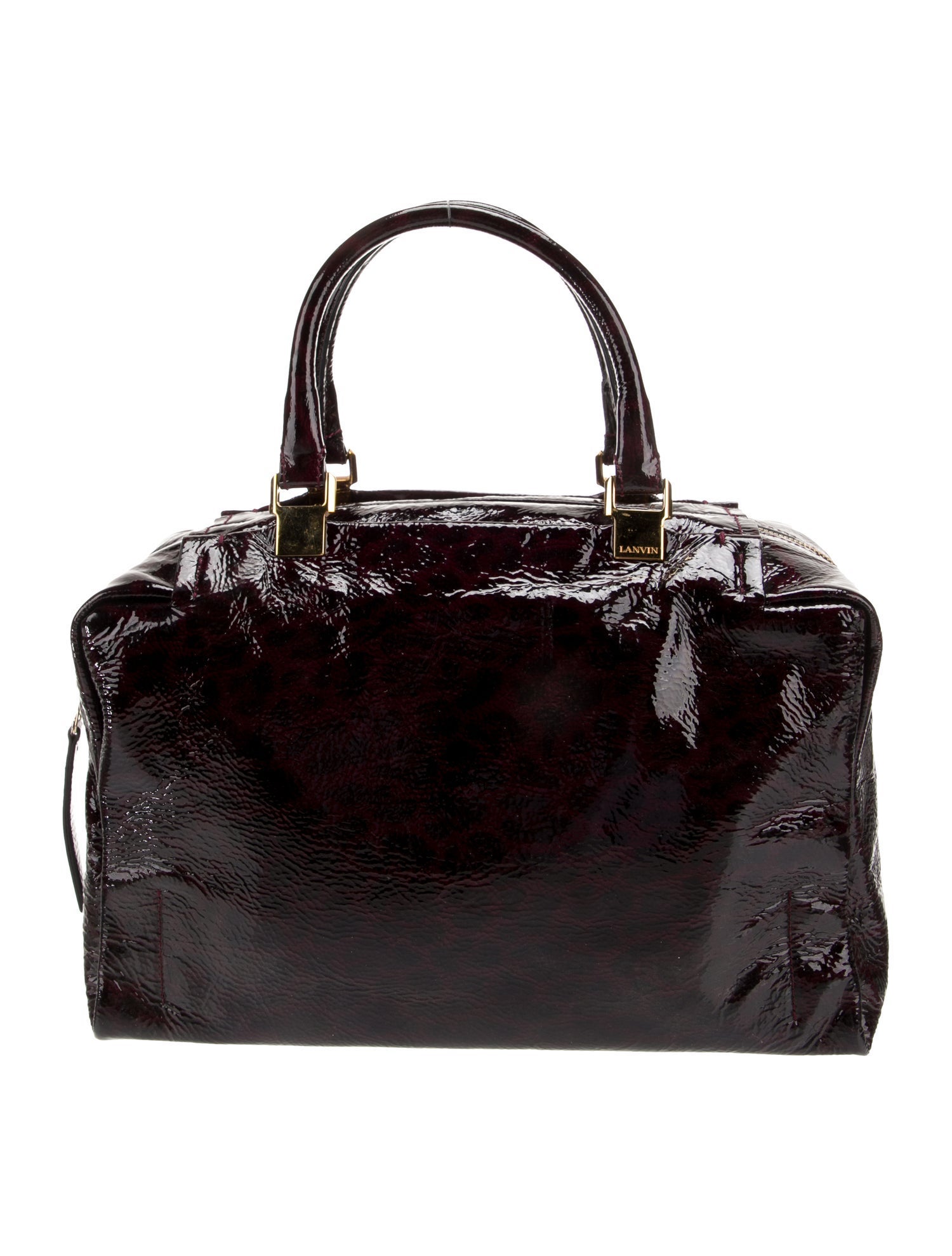 Lanvin Patent Leather Top Handle Bag