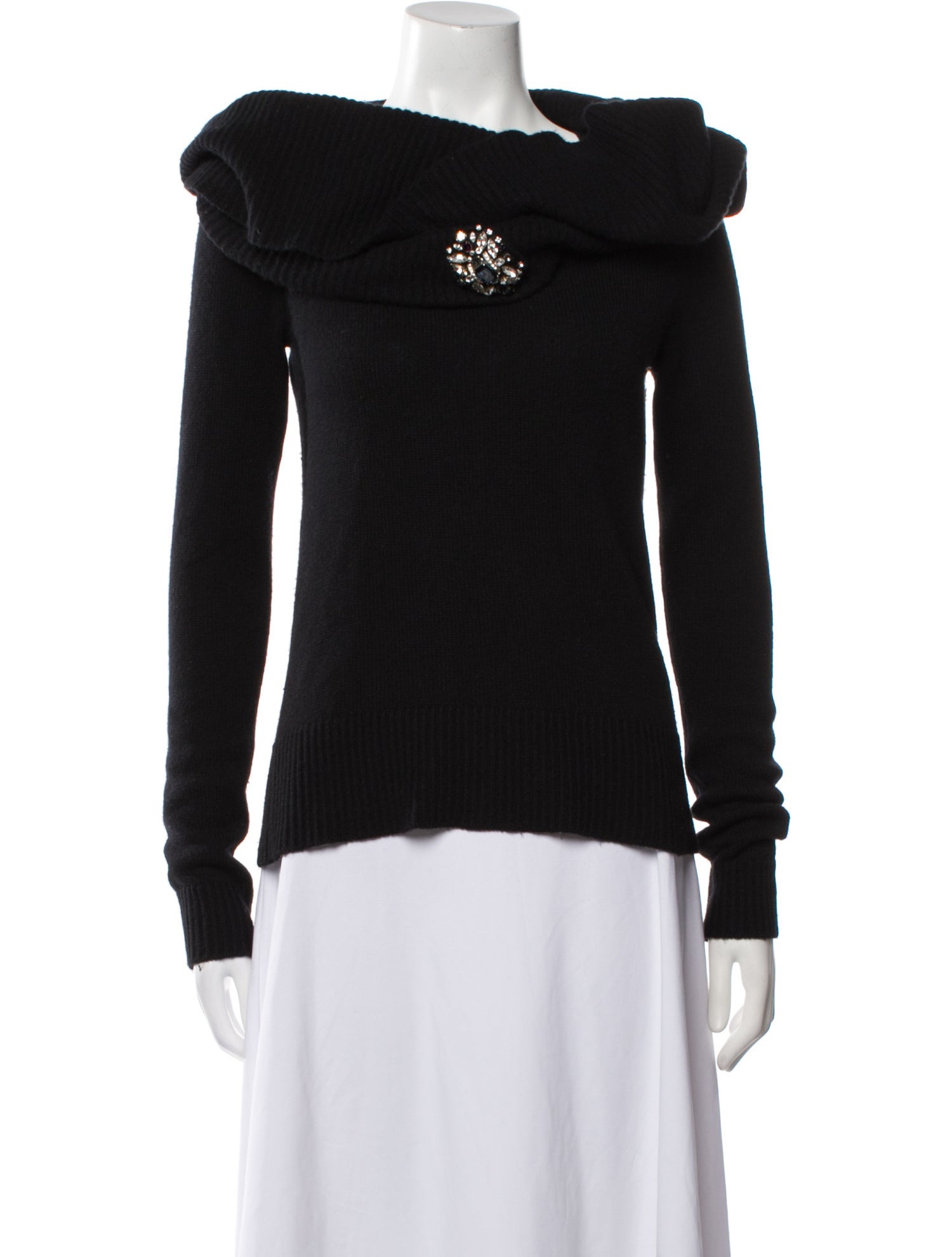 Lanvin Cashmere Cowl Neck Sweater