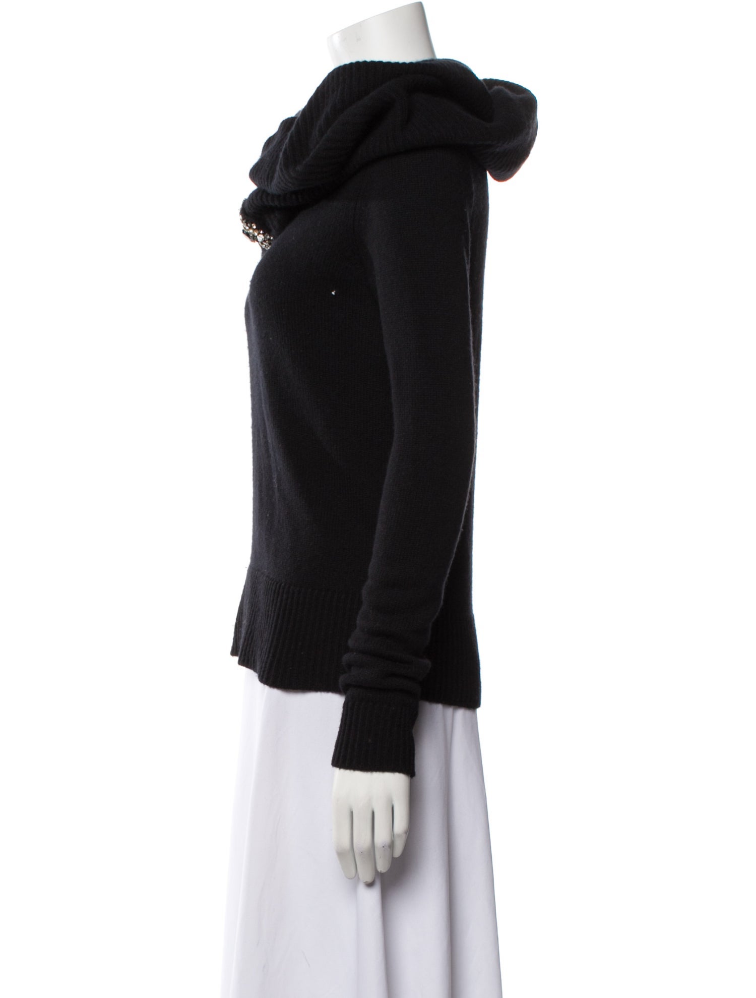 Lanvin Cashmere Cowl Neck Sweater