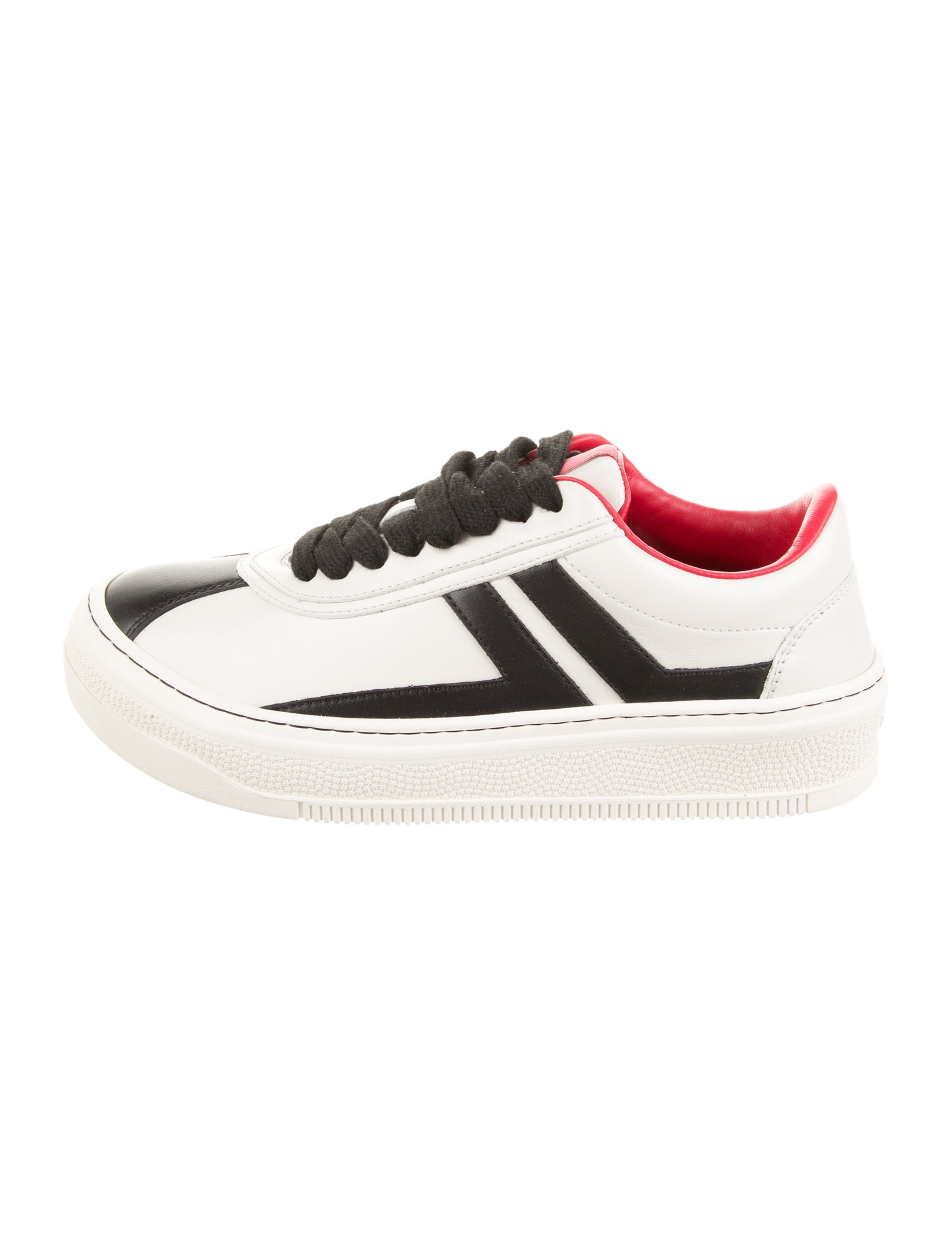 Lanvin Leather Printed Sneakers