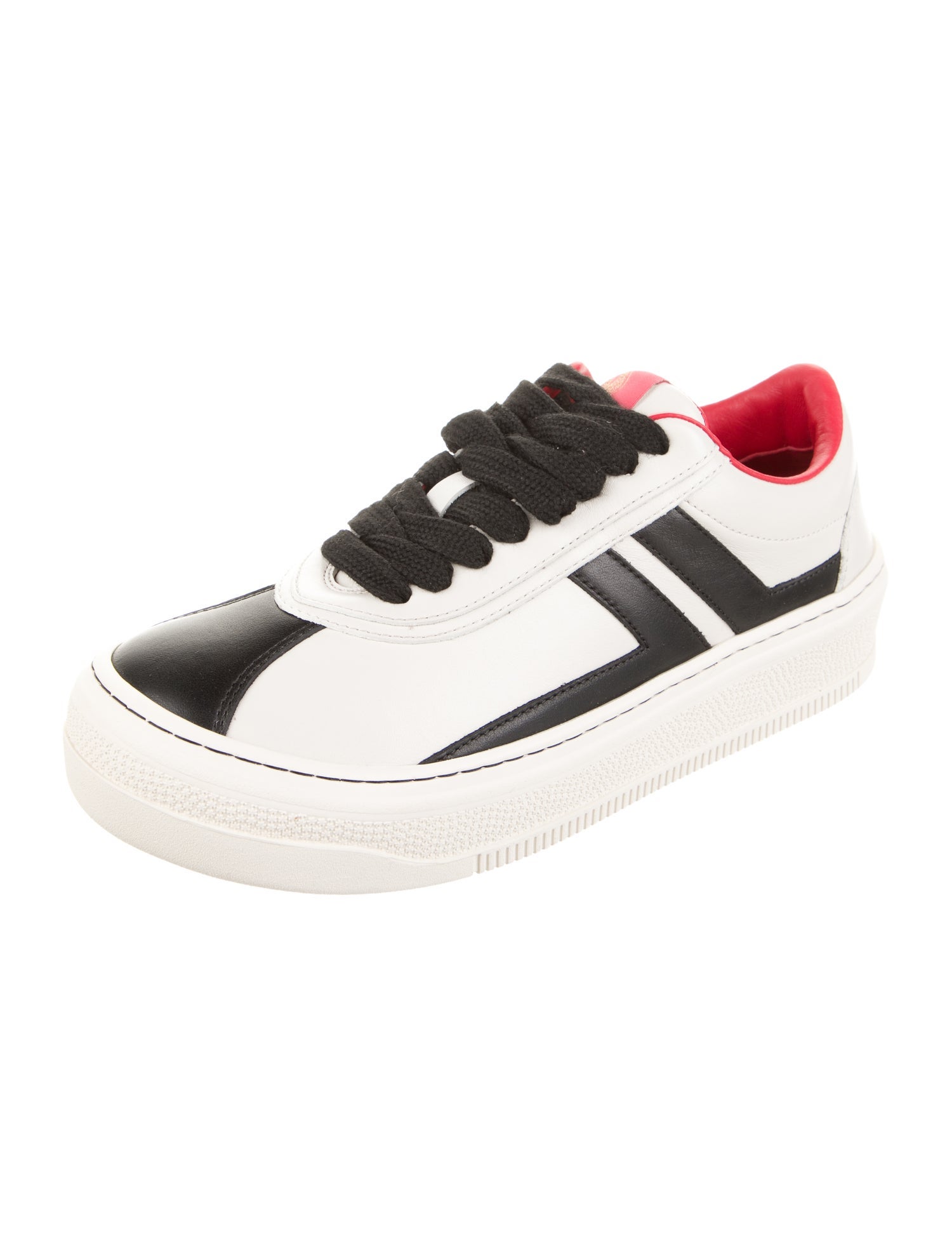 Lanvin Leather Printed Sneakers