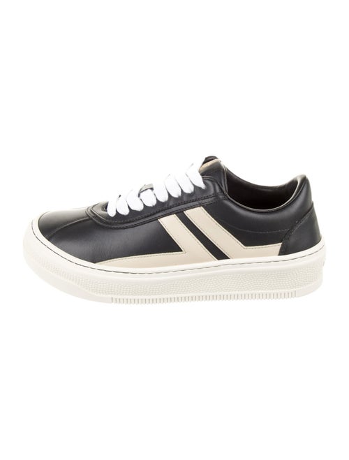 Lanvin Leather Striped Sneakers