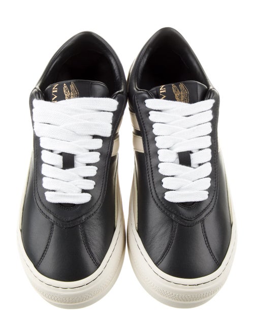 Lanvin Leather Striped Sneakers
