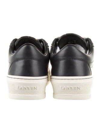 Lanvin Leather Striped Sneakers