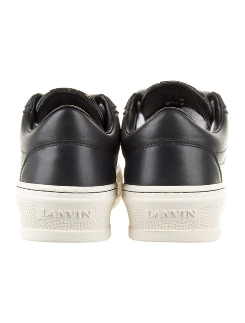 Lanvin Leather Striped Sneakers