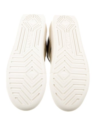 Lanvin Leather Striped Sneakers