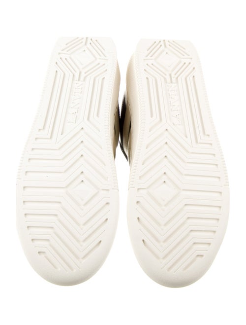 Lanvin Leather Striped Sneakers