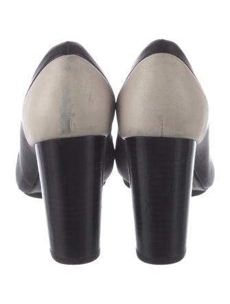 Lanvin Leather Colorblock Pattern Pumps