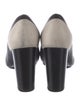 Lanvin Leather Colorblock Pattern Pumps