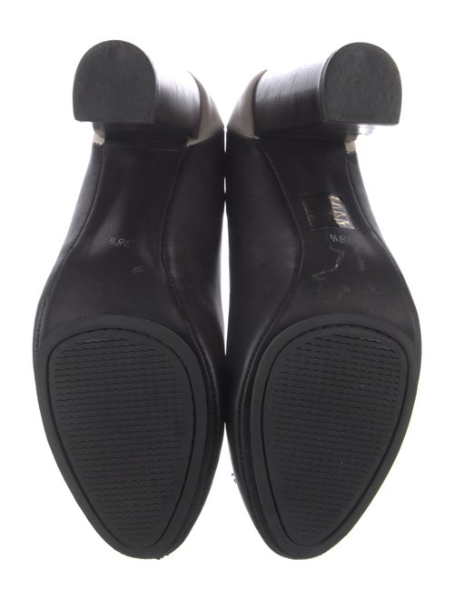 Lanvin Leather Colorblock Pattern Pumps