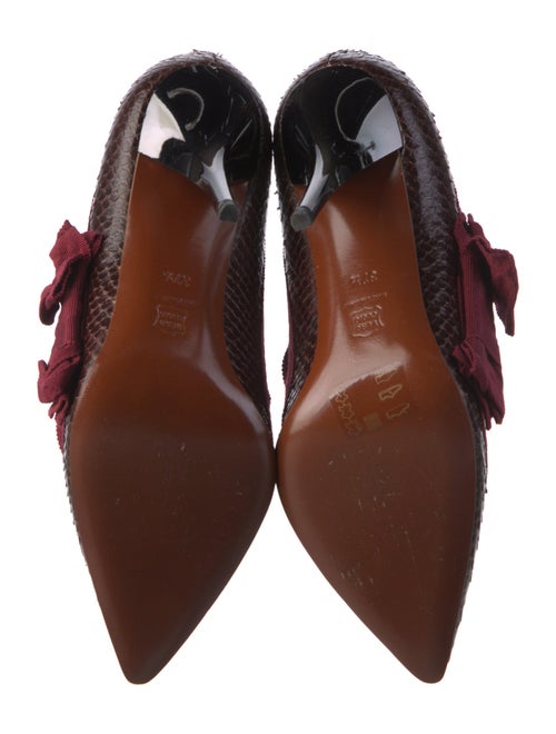 Lanvin Python Printed Pumps