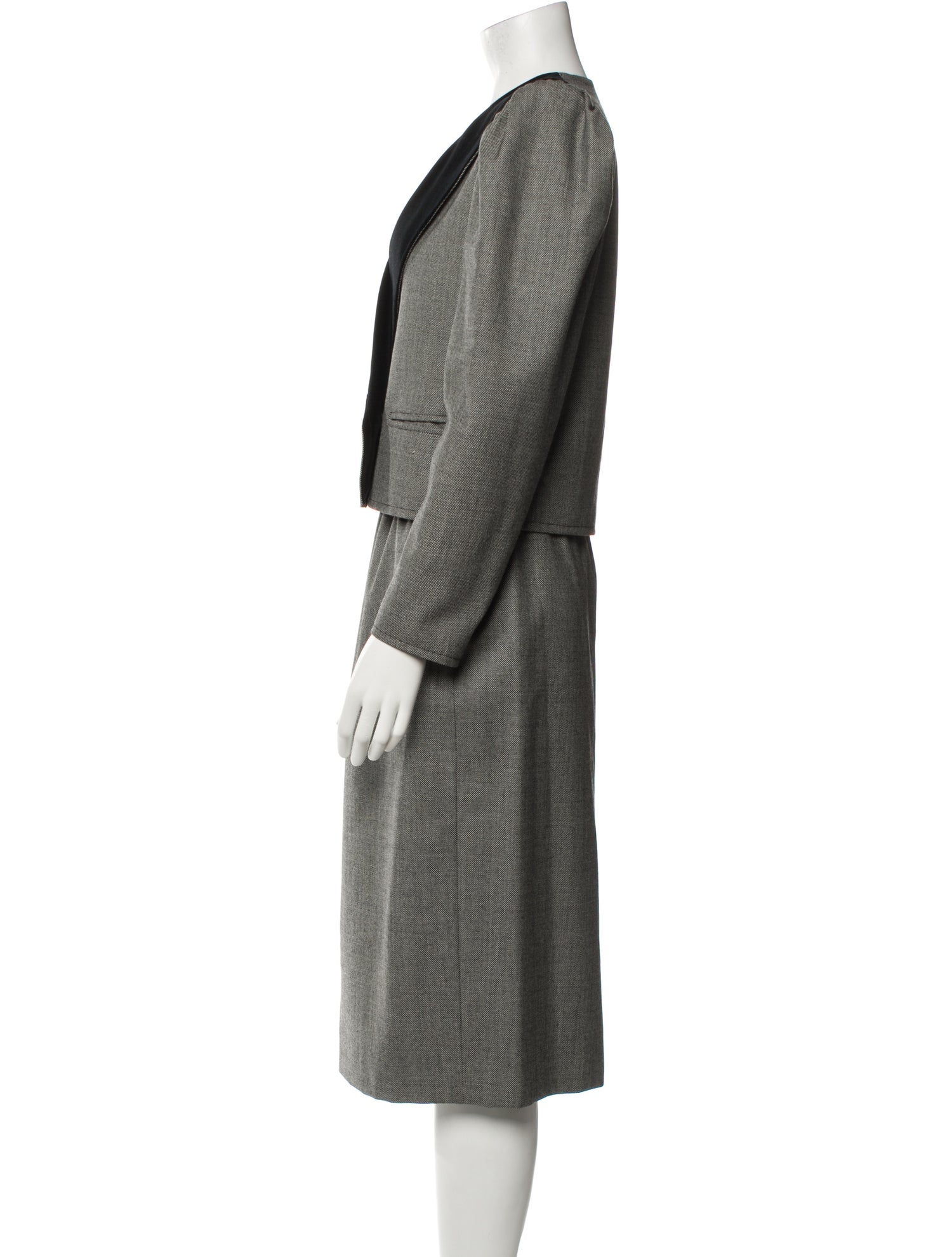 Lanvin Vintage Wool Skirt Suit