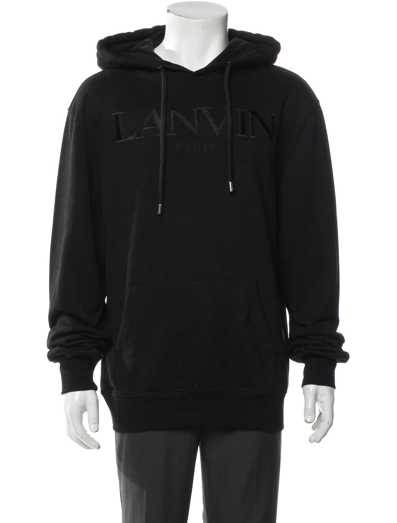 Lanvin V-Neck Long Sleeve Hoodie